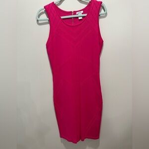 Cache VTG Y2K Pink Knit Bodycon Dress Size Medium